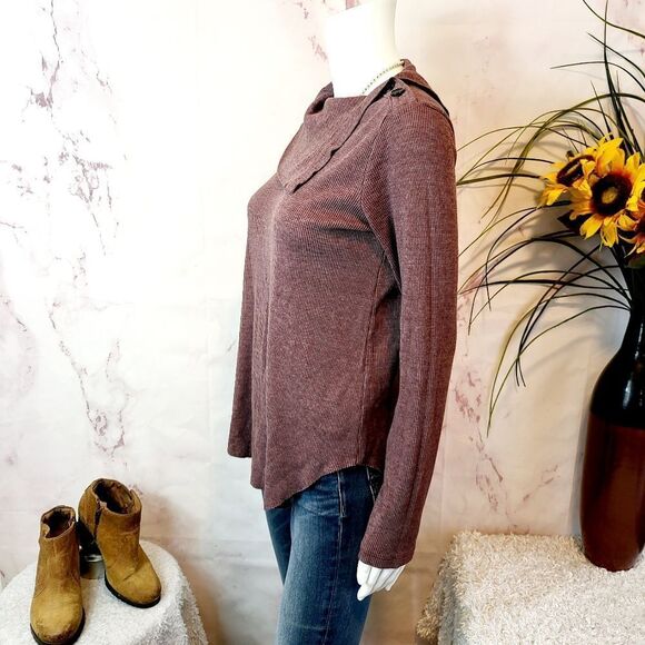 Michael Stars convertible cowl neck sweater - Picture 4 of 7